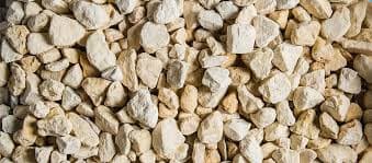 Limestone quarry rock